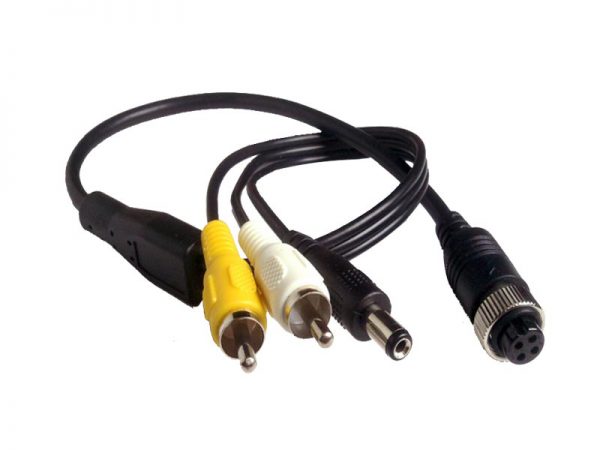 Gebruik deze kabel om een camera met RCA tulp aansluiting aan te sluiten op een SVEN of VZ monitor