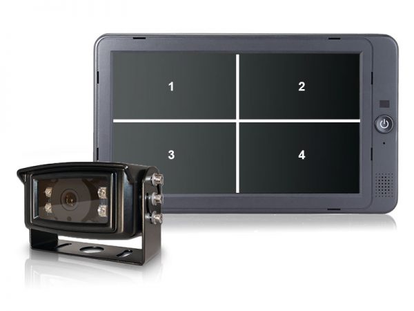 SVEN 7 inch Ultimate Pro Quad HD Set met 1 A4 camera voor gelijktijdige weergave meerdere camera's